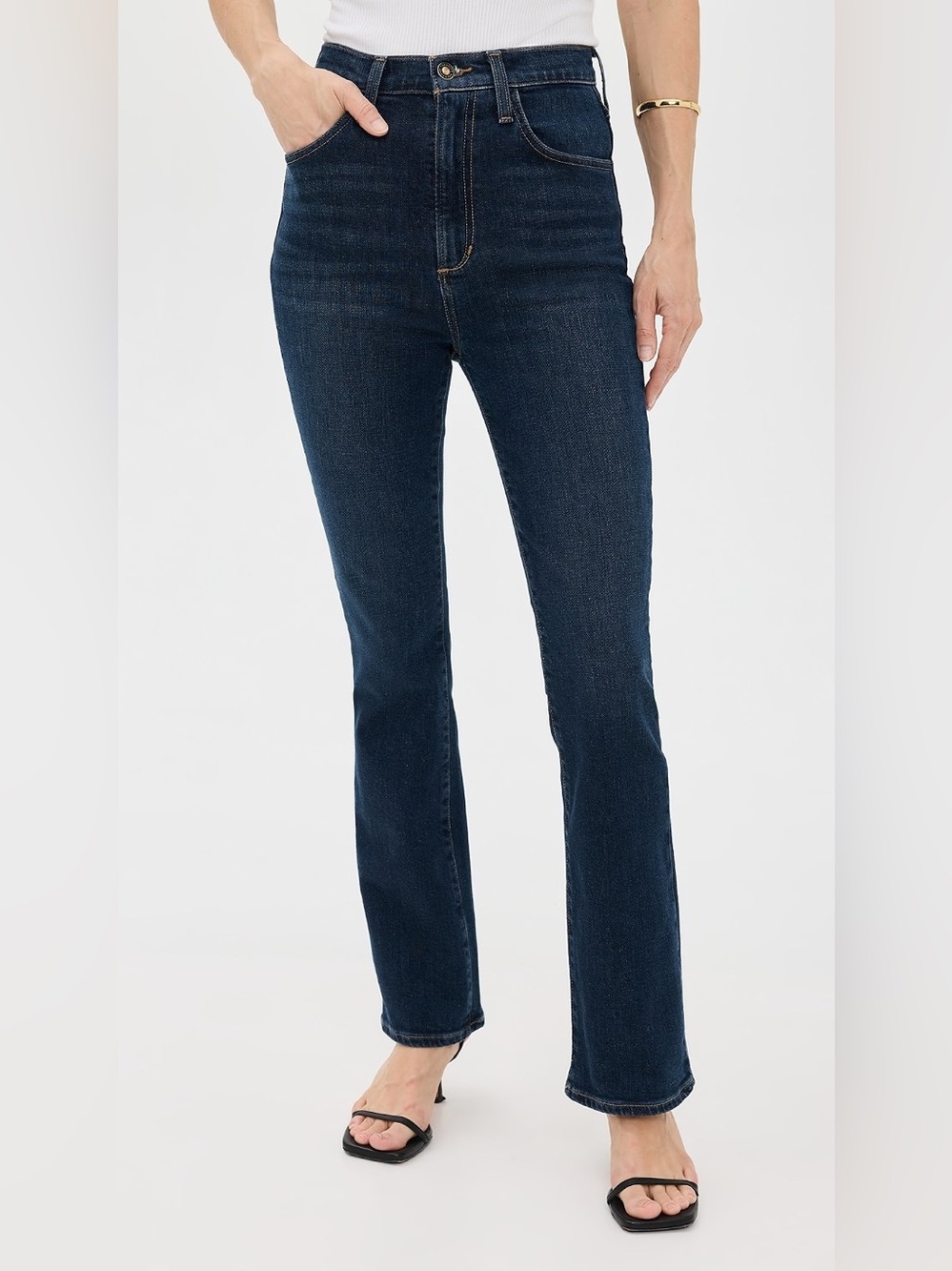 Favorite Daughter The Petite Valentina Shortie Bootcut Jeans Woodside